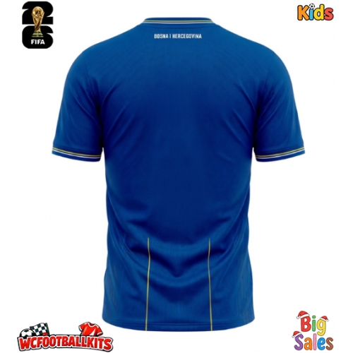 Bosnia and Herzegovina Replica Home Stadium Kit for Kids World Cup 2026 Short Sleeve (+ pants)